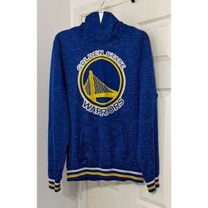 NBA Golden State Warriors Hoodie Mens sz L Blue Space Dye Pullover Sweatshirt